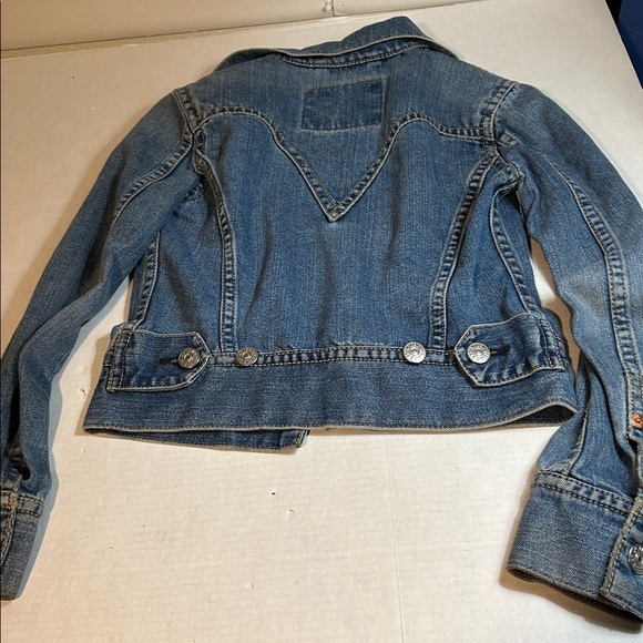 LEVI VINTAGE TYPE 1 BLUE DENIM ICONIC JACKET WOMENS SIZE S - Picture 10 of 15